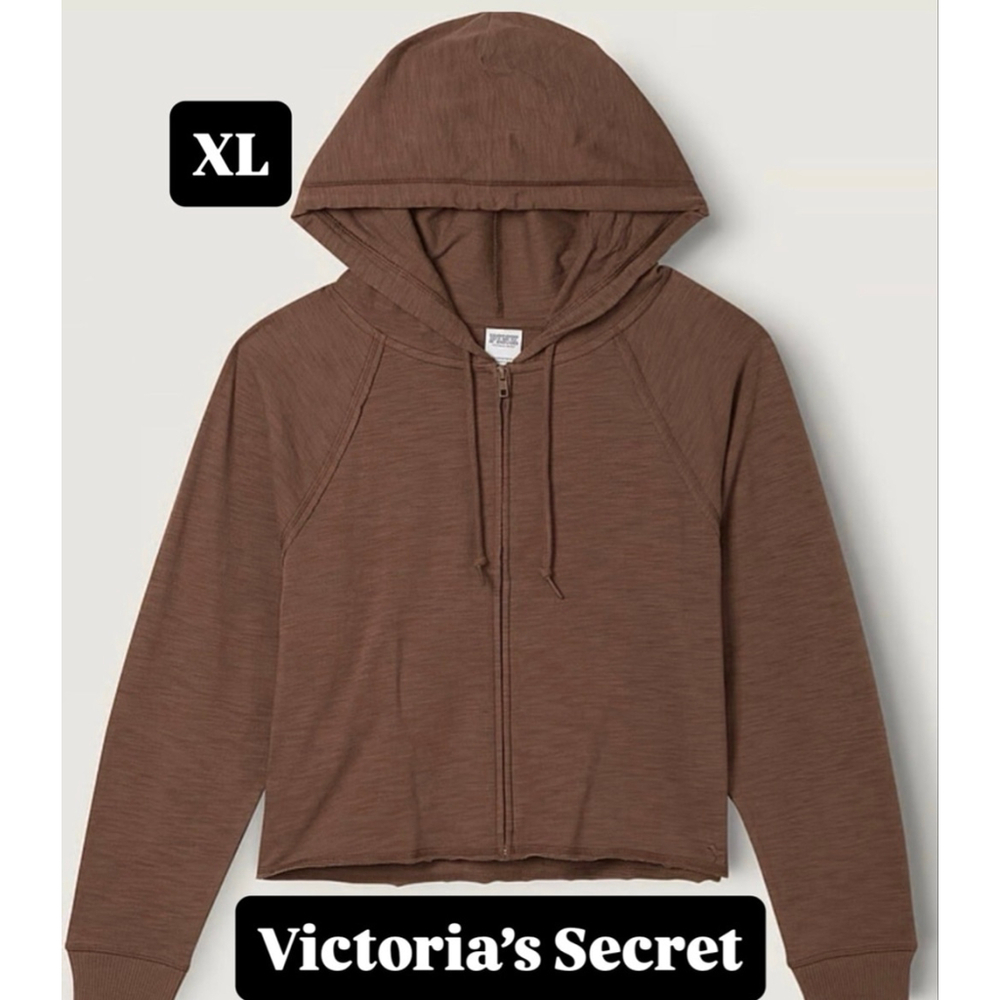 Victoria's Secret PINK Lounge 100% Cotton Zip-Up XL